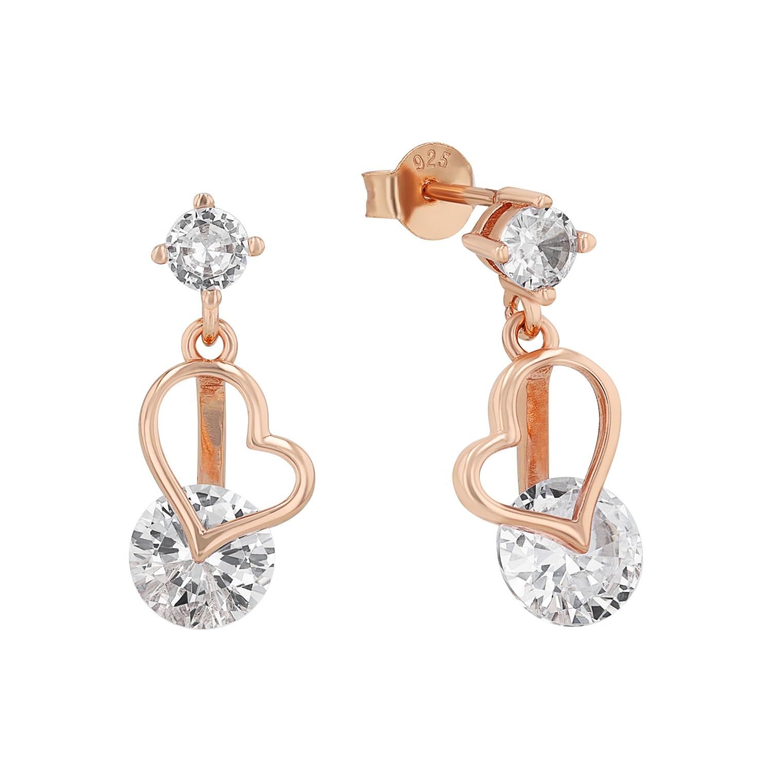 amor-ohrschmuck-ohrh-nger-9331710-ohrringe-ros-zirkonia image 1