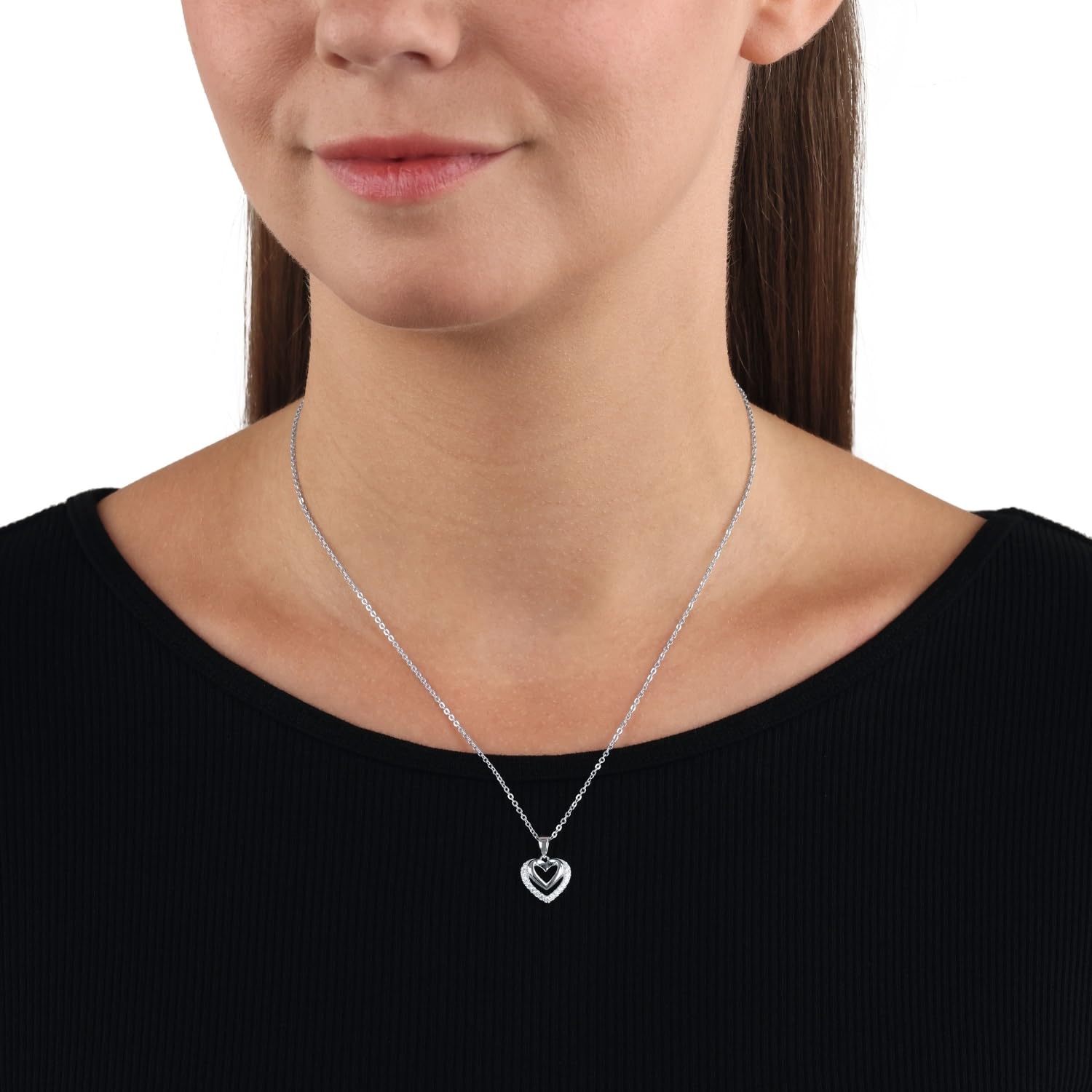amor-halsschmuck-2026252-halskette-herz-silber-42-cm-zirkonia image 2
