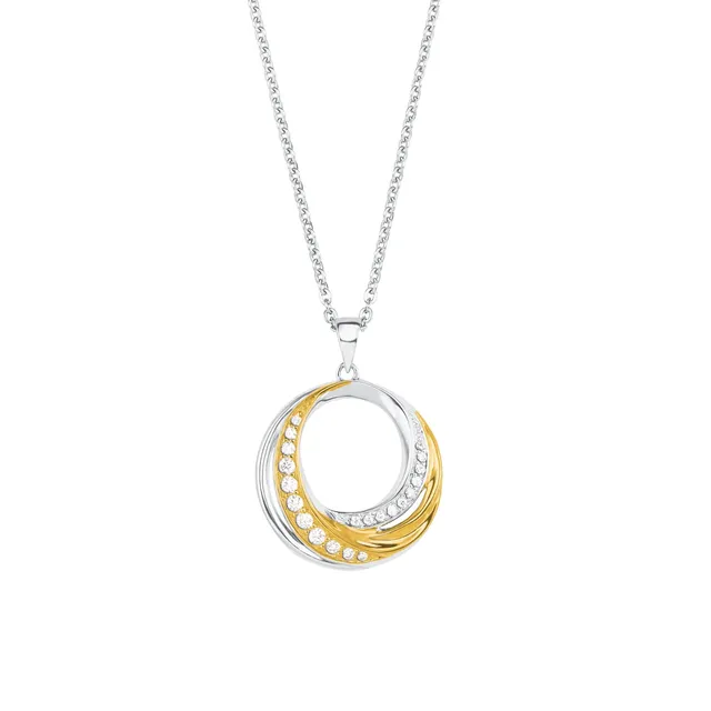 amor-halsschmuck-2022093-kreiskette-bicolor-silber-50-cm image 1