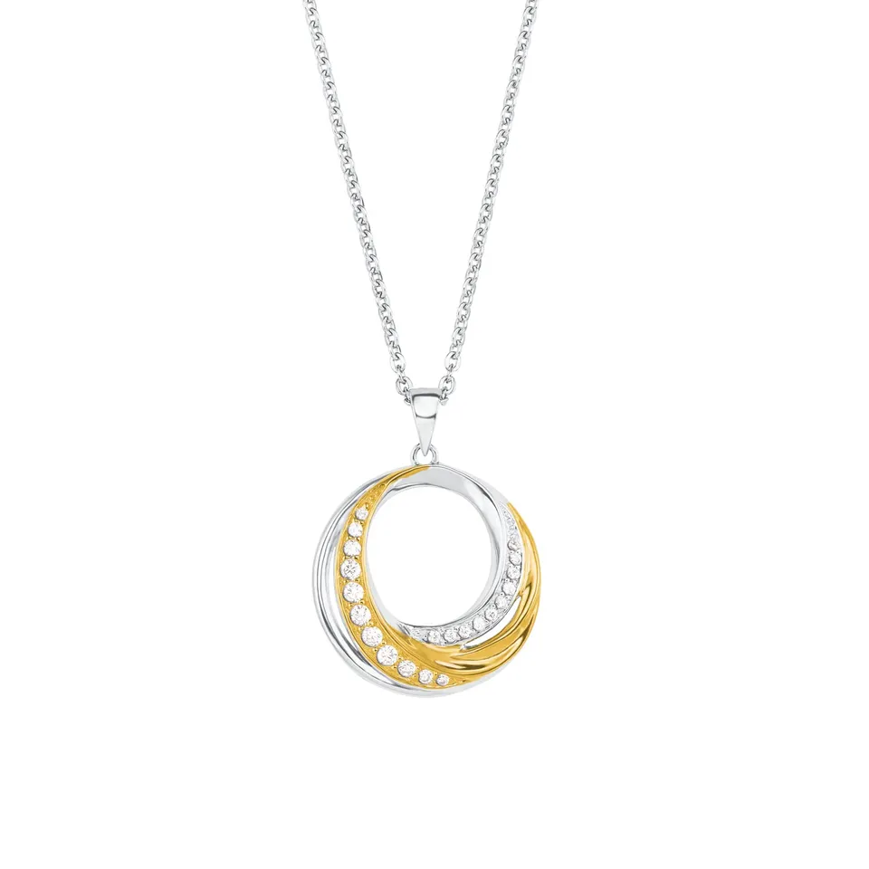 amor-halsschmuck-2022093-kreiskette-bicolor-silber-50-cm image 1