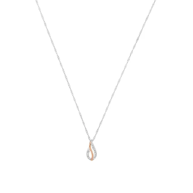 amor-9207831-kette-925-silber-bicolor-45-cm-zirkonia-damen image 1