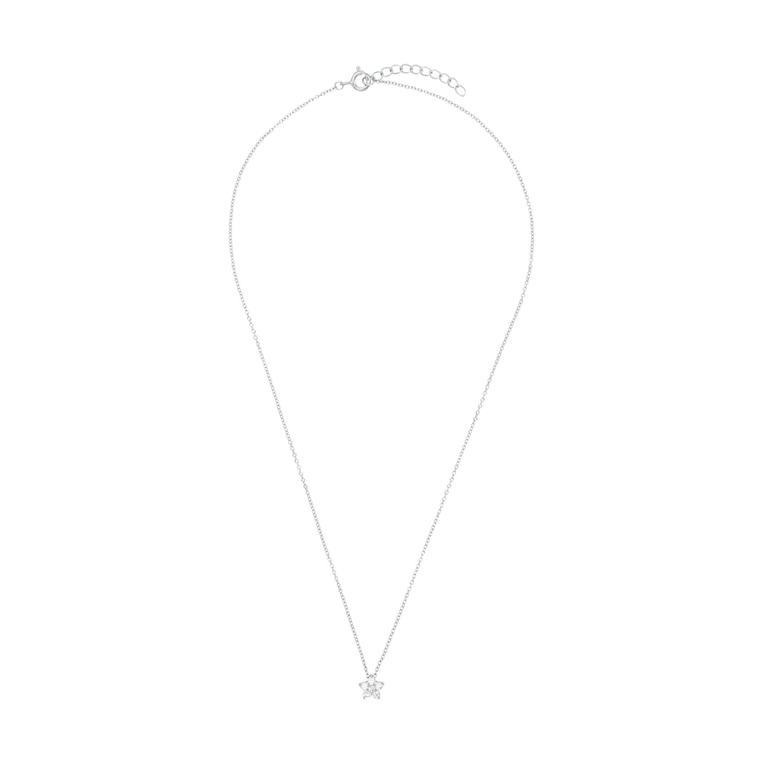amor-halsschmuck-kette-blume-klein-925-silber-damen image 2
