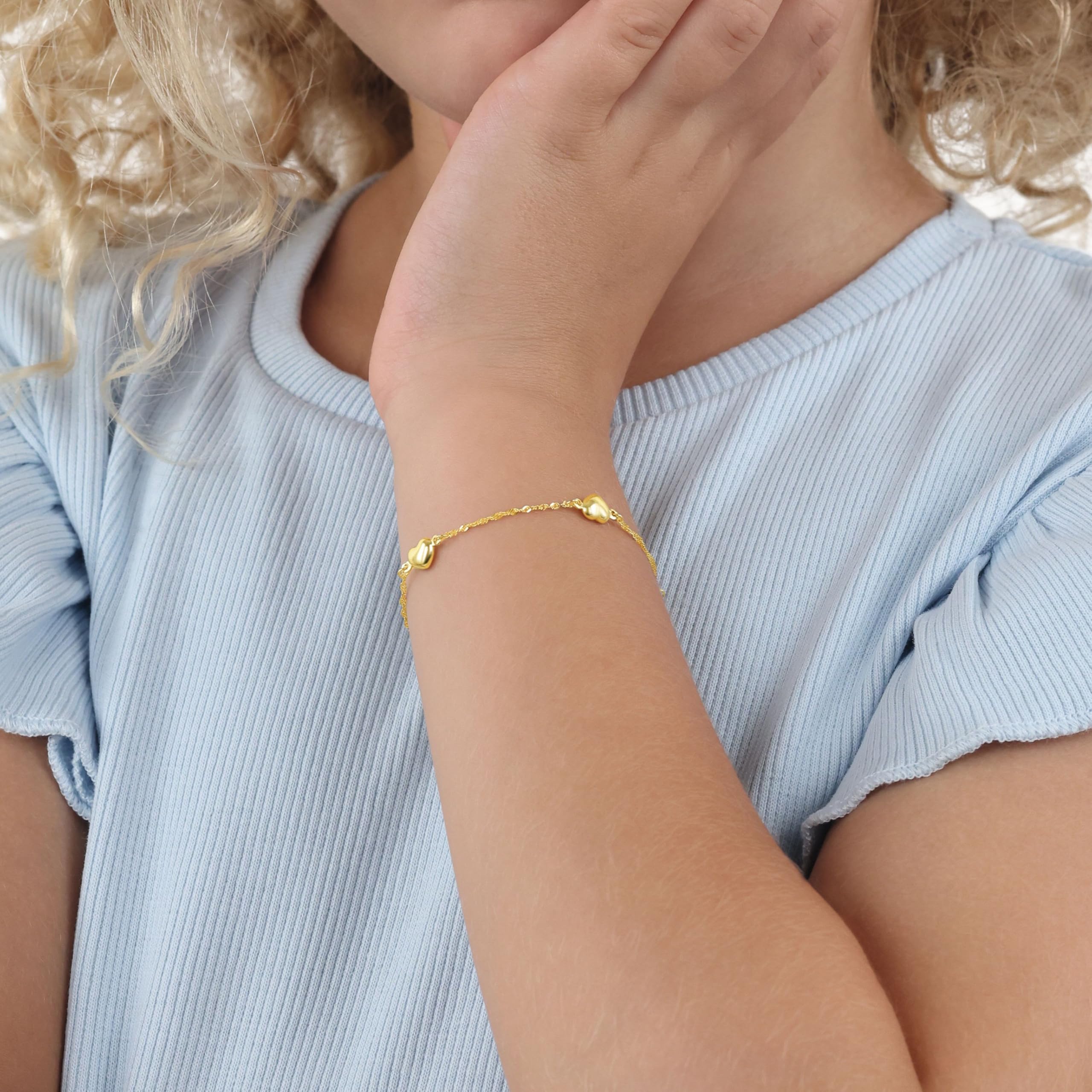 amor-armschmuck-kinderarmband-375-gold-herz-armband-echtgold image 2
