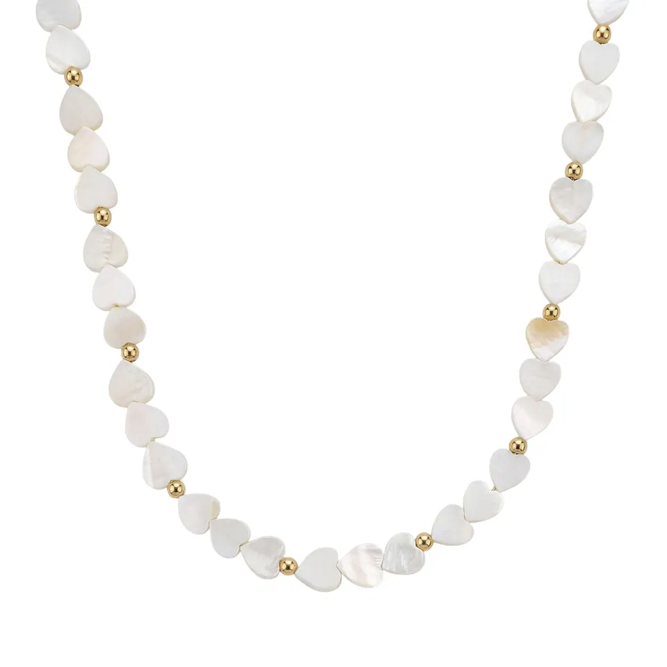 amor-halsschmuck-kette-amr-n0033-edelstahl-gold-perlmutt-herz image 1