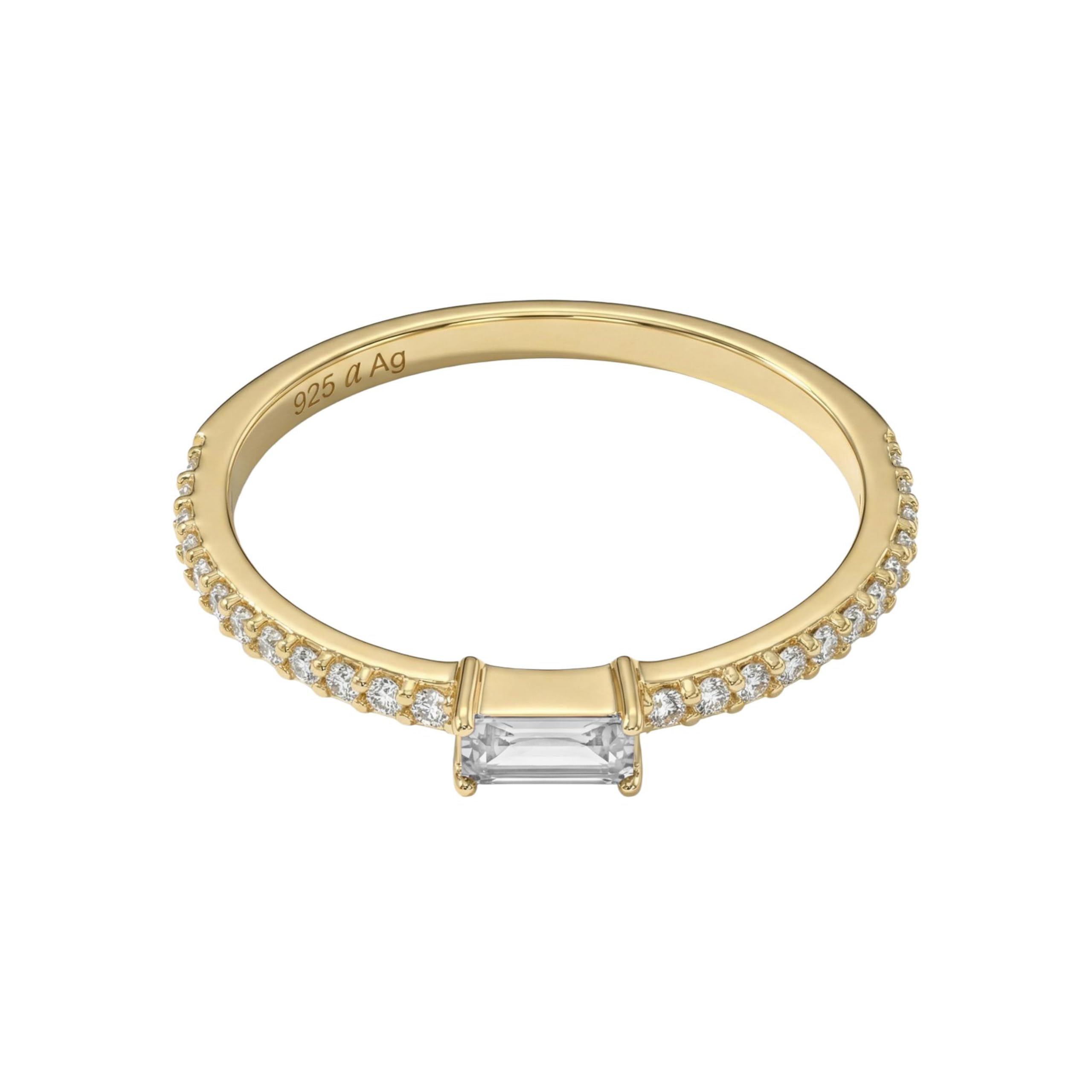 amor-ringe-baguette-ring-925-silber-gold-gr-17-zirkonia image 5
