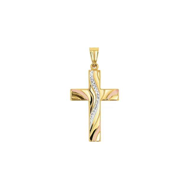 amor-motivanh-nger-9038596-kreuz-anh-nger-tricolor-3-5-cm image 1