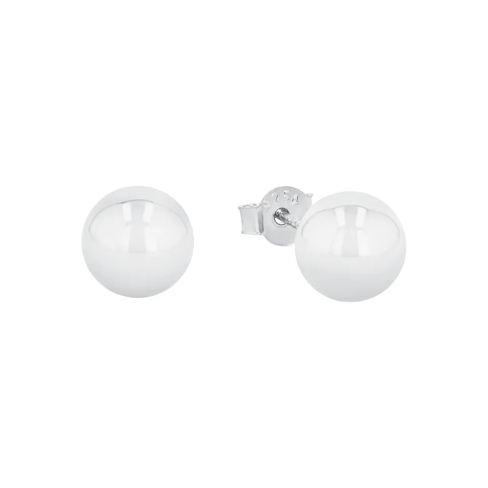 amor-ohrschmuck-ohrstecker-silber-0-8-cm-rhodiniert image 1