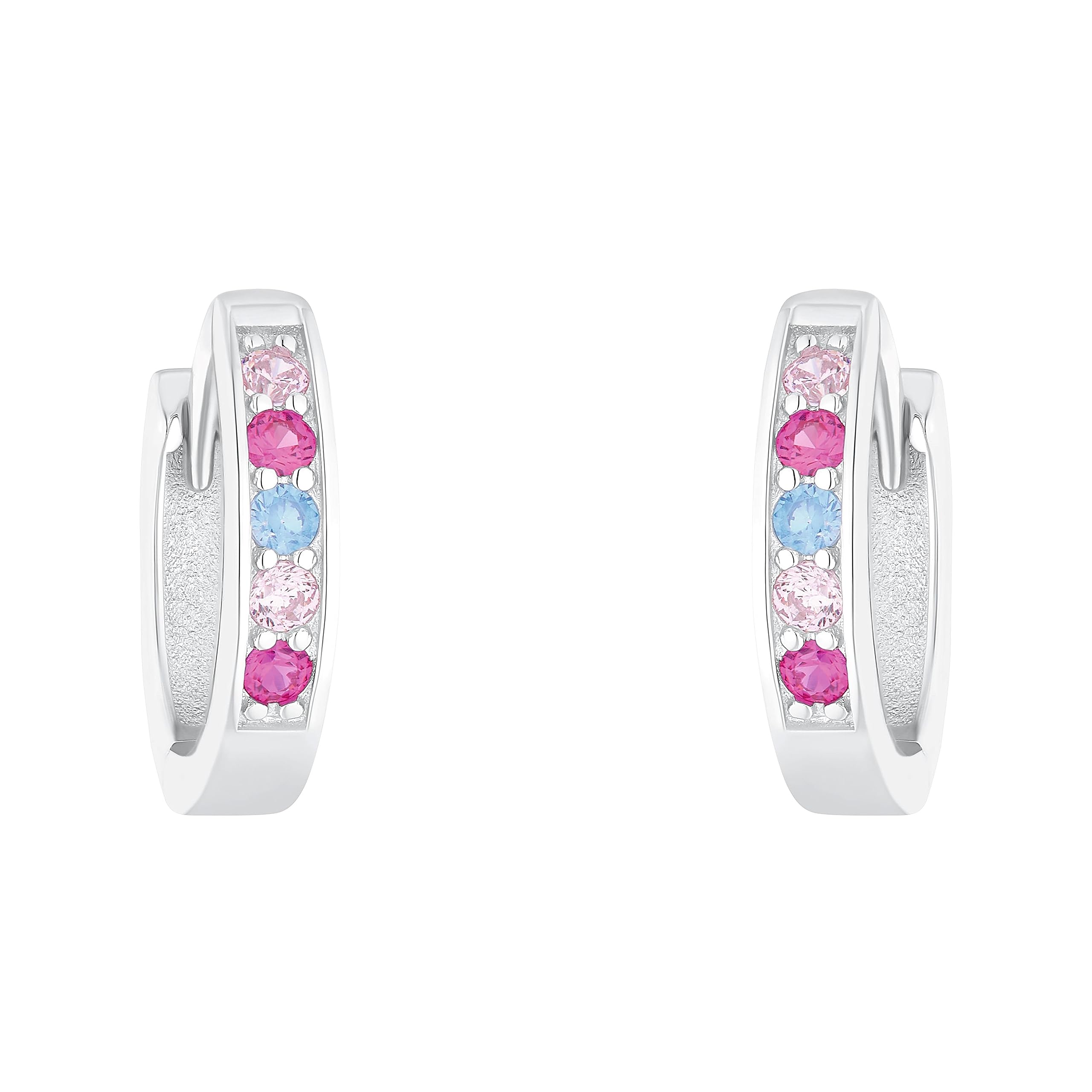 amor-ohrschmuck-creolen-925-silber-wei-t-rkis-amr-eg0007 image 2