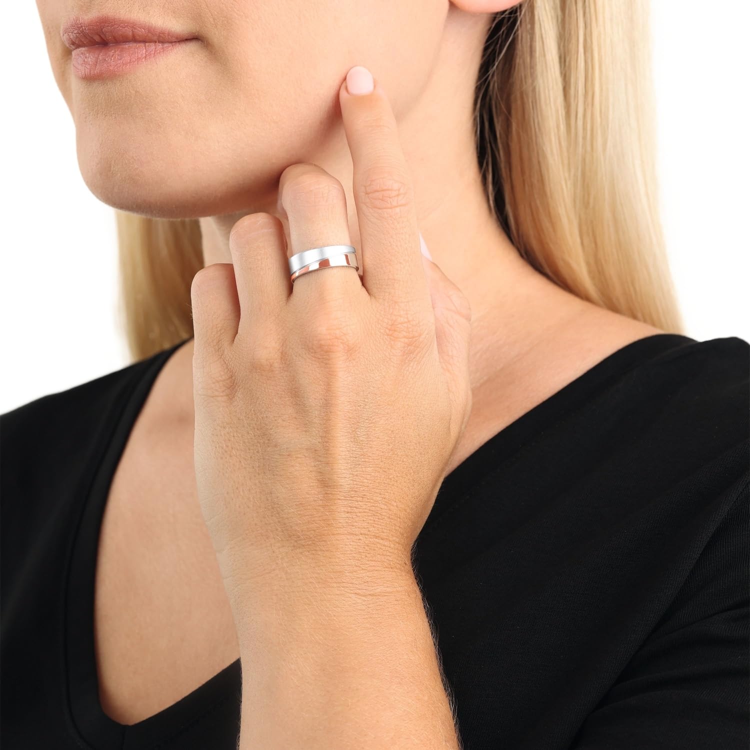 amor-ring-edelstahl-bicolor-unisex-in-geschenkbox image 3