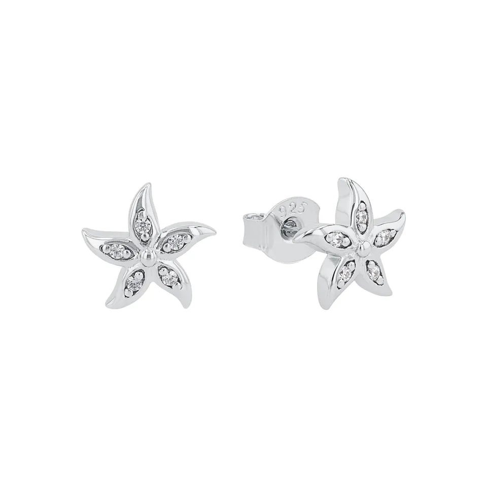 amor-seestern-ohrstecker-925-silber-gold-damen image 1