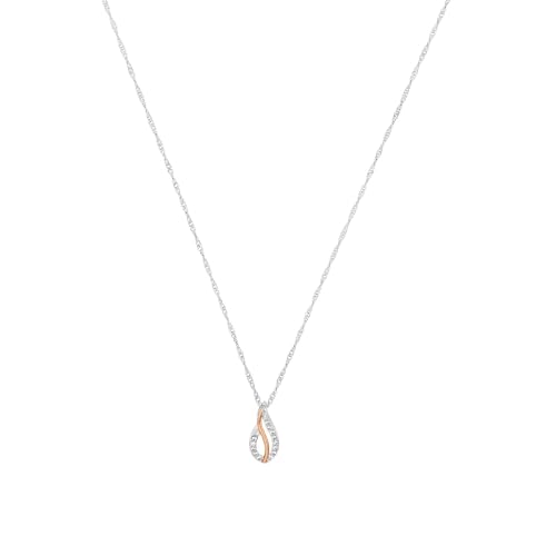 amor-9207831-kette-925-silber-bicolor-45-cm-zirkonia-damen image 7