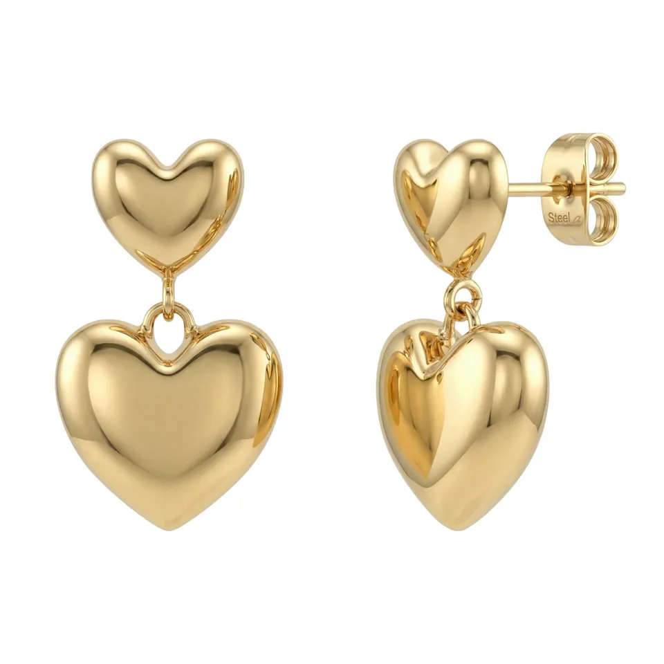 amor-ohrschmuck-amr-e0045-herz-ohrh-nger-vergoldet image 1