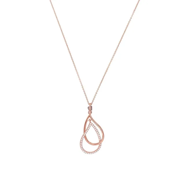 amor-halsschmuck-9158355-kette-tropfen-ros-45-cm-zirkonia image 1