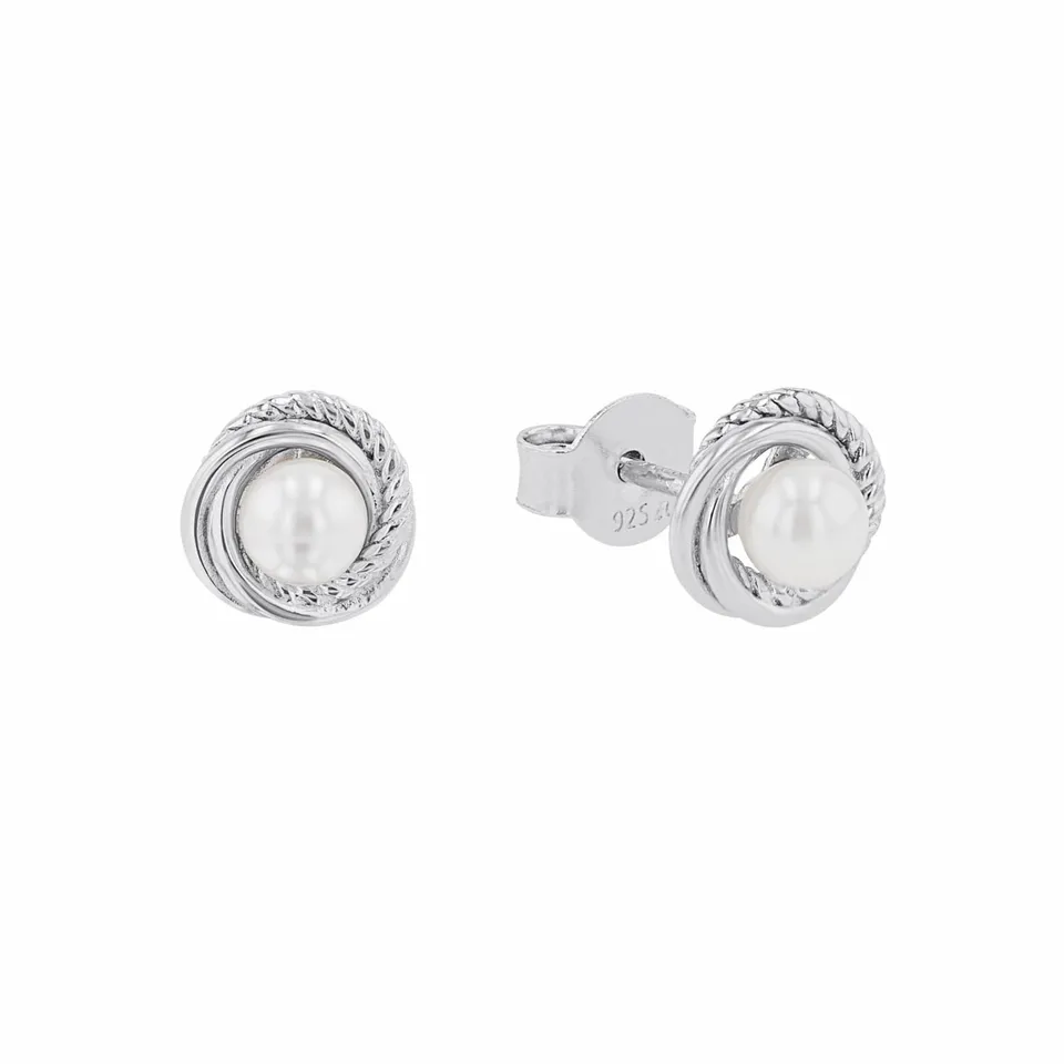 amor-ohrschmuck-2038058-ohrstecker-silber-perle-0-8-cm image 1