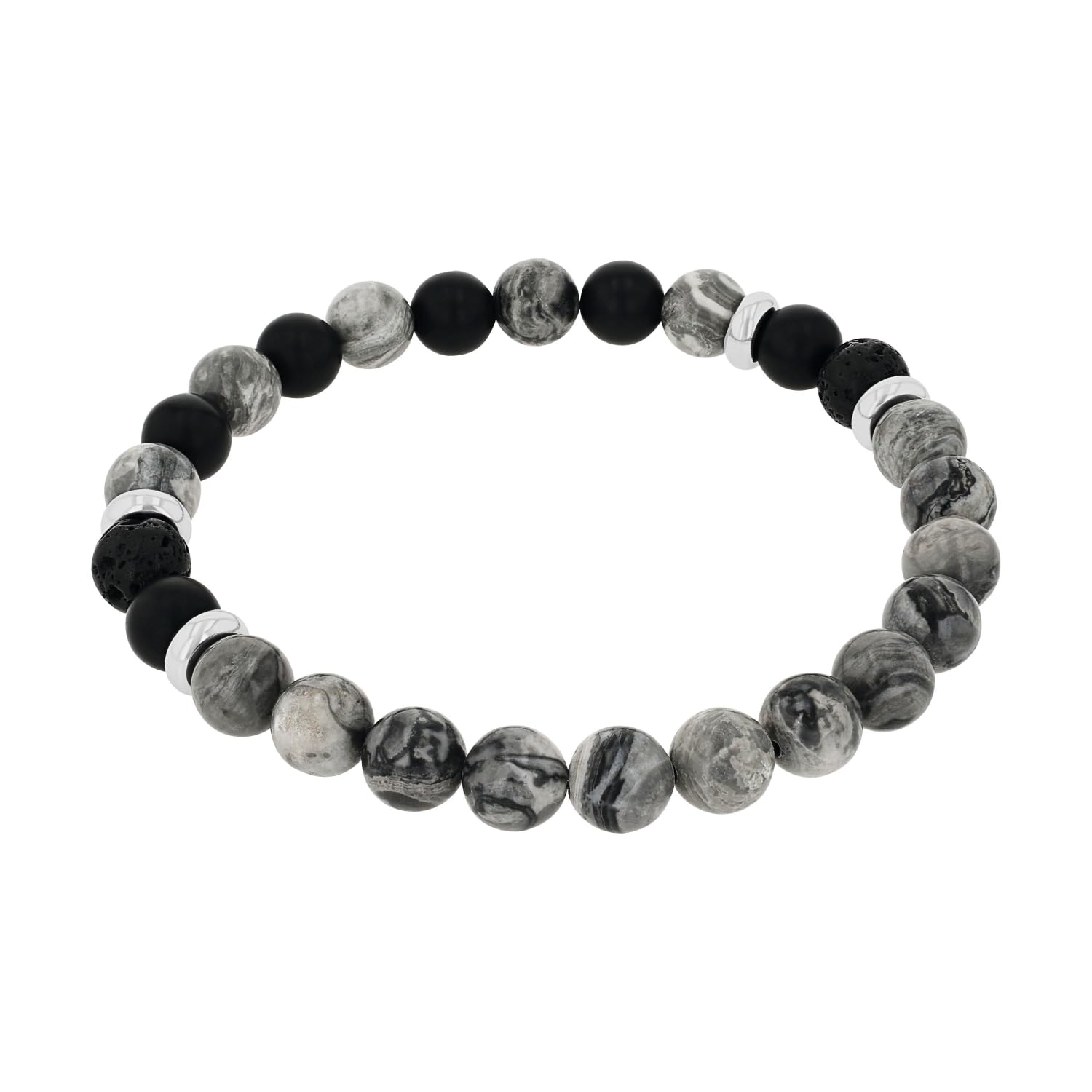 amor-2040294-armband-jaspis-schwarz-19-cm-herren image 4