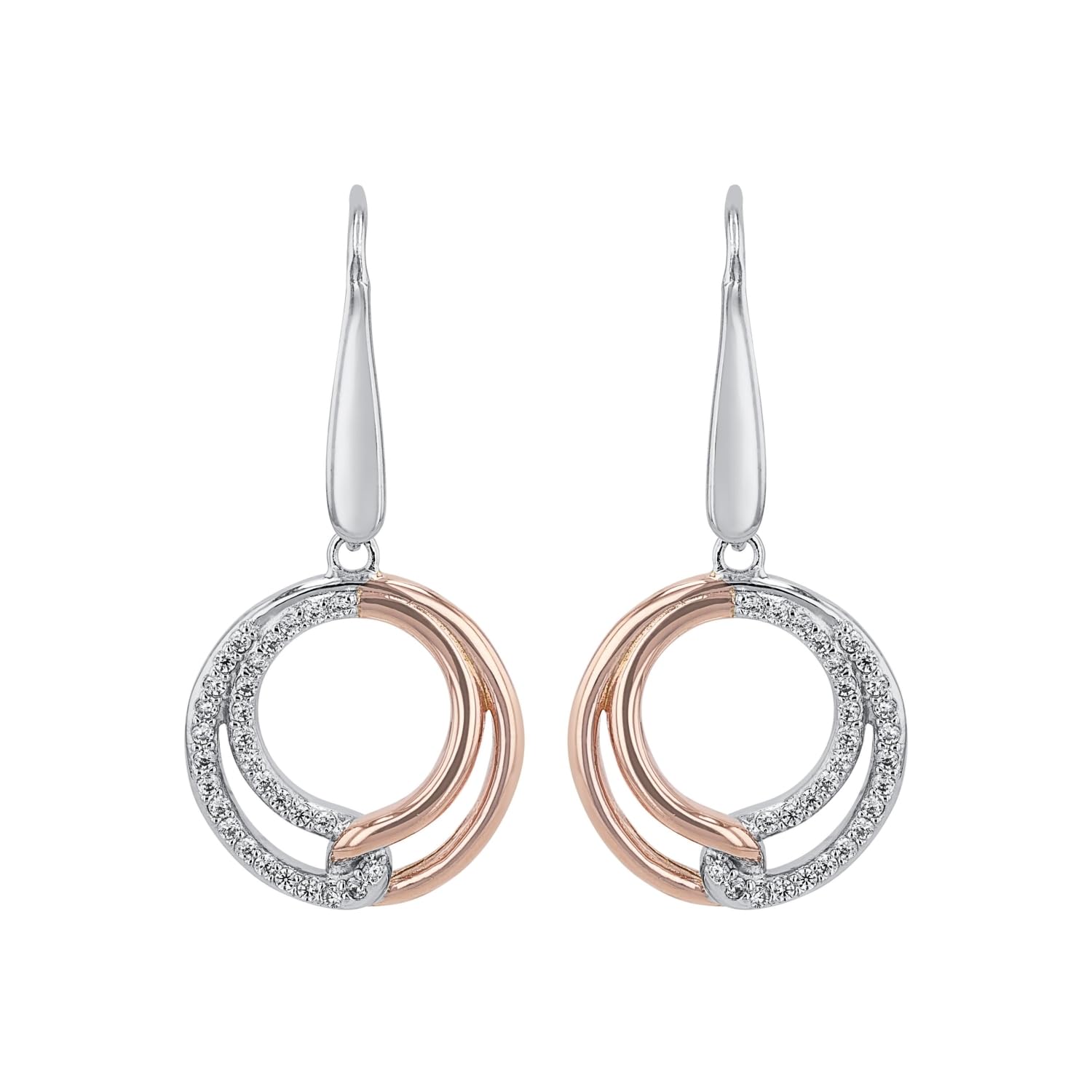amor-ohrschmuck-ohrh-nger-2026275-bicolor-zirkonia-3-5-cm image 4