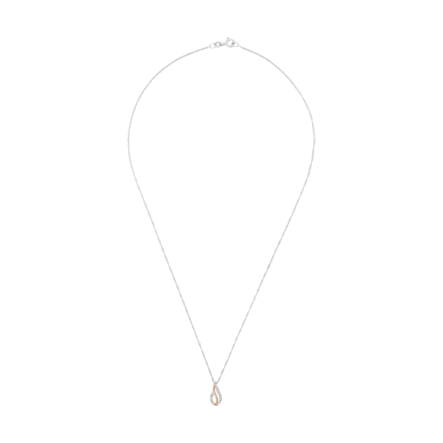 amor-9207831-kette-925-silber-bicolor-45-cm-zirkonia-damen image 2