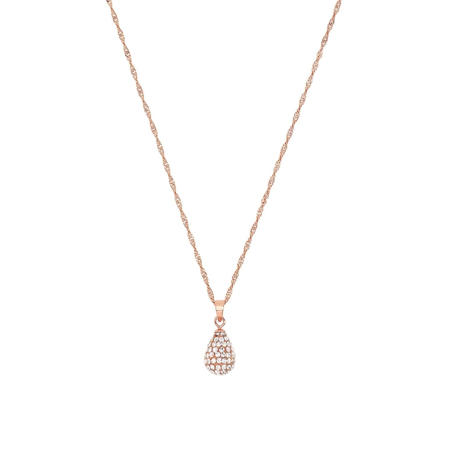 amor-halsschmuck-kette-925-silber-ros-kristallglas-42-cm image 1