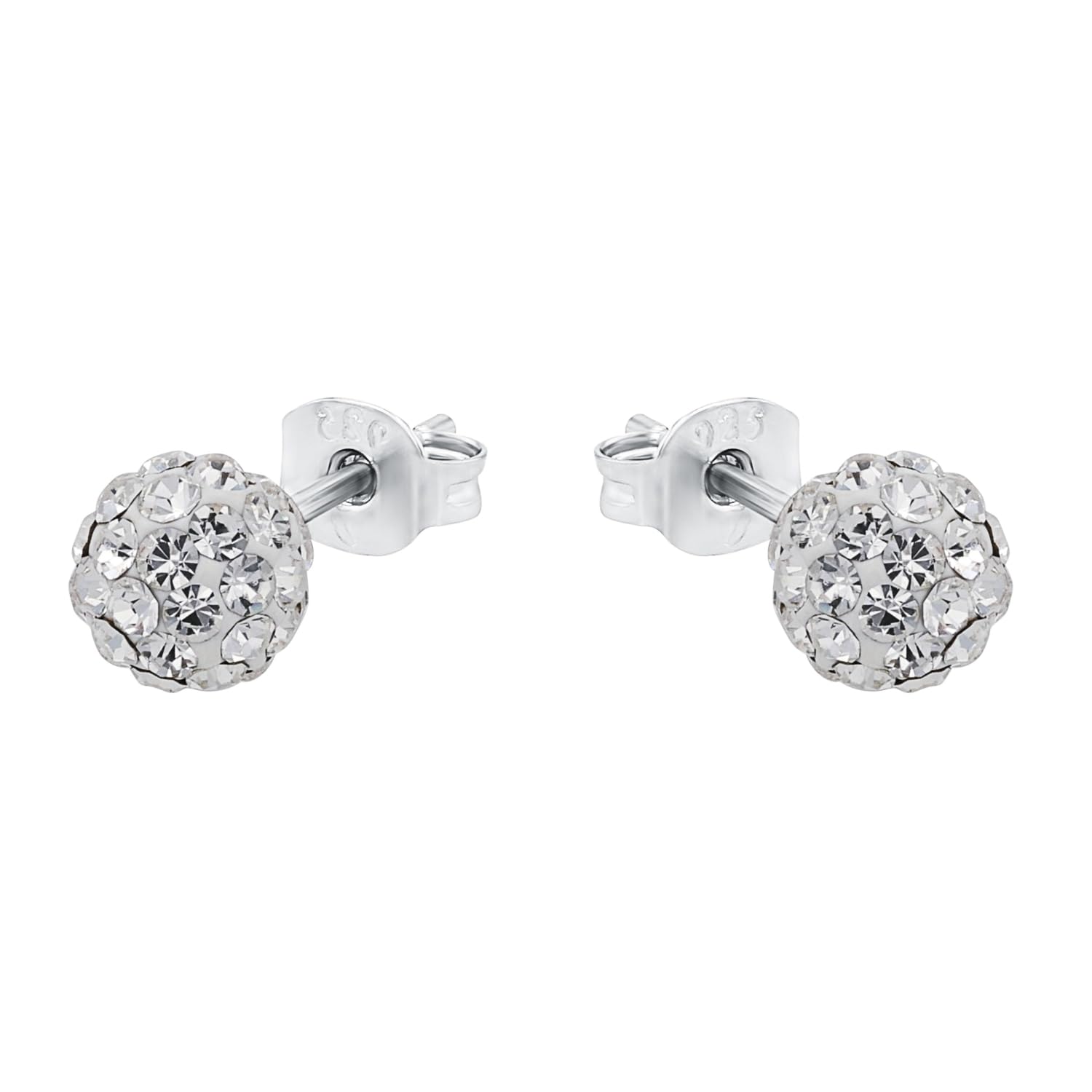 amor-ohrschmuck-kugel-ohrstecker-wei-zirkonia-silber image 3