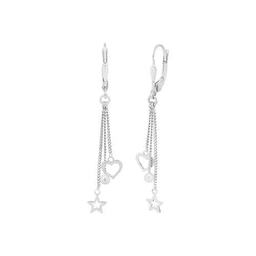 amor-ohrh-nger-herz-stern-kugel-silber-50-mm-damen image 7