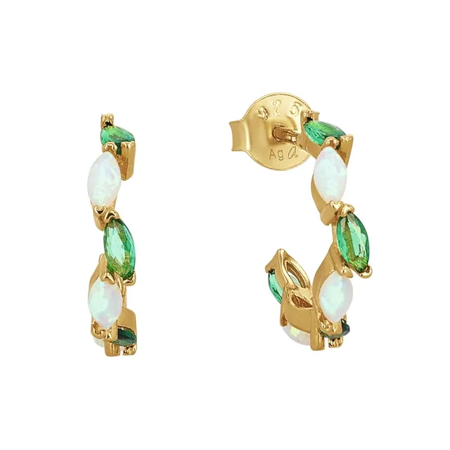 amor-2037010-creolen-925-silber-gold-zirkonia-opal-1-2-cm image 1