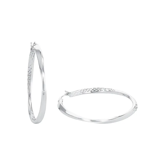 amor-ohrschmuck-2026244-creolen-silber-4-cm-rhodiniert image 1