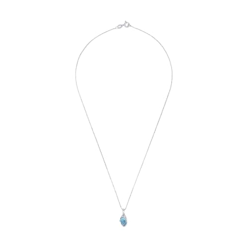 amor-halsschmuck-kette-anh-nger-45-cm-blau-zirkonia image 8