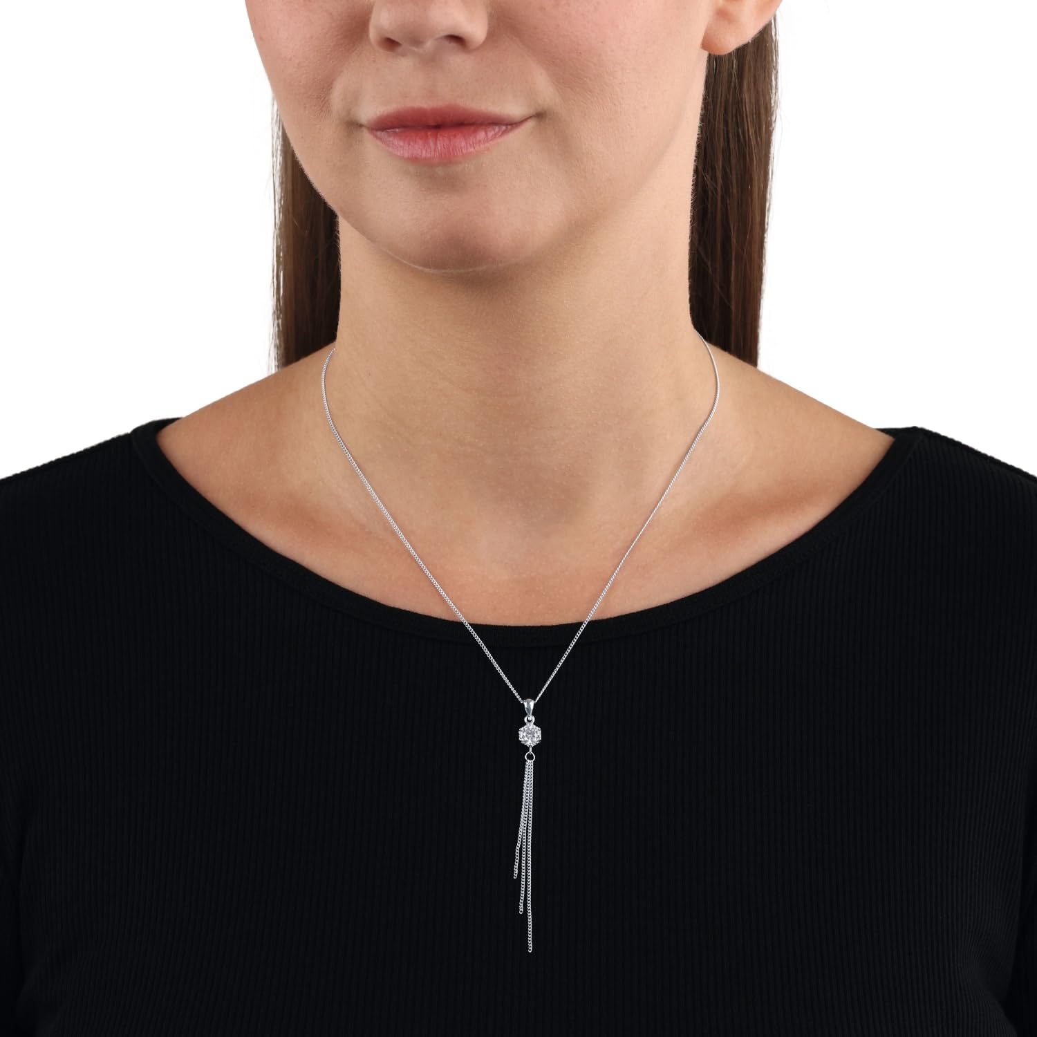 amor-halsschmuck-kette-anh-nger-42-3-cm-silber-zirkonia image 4