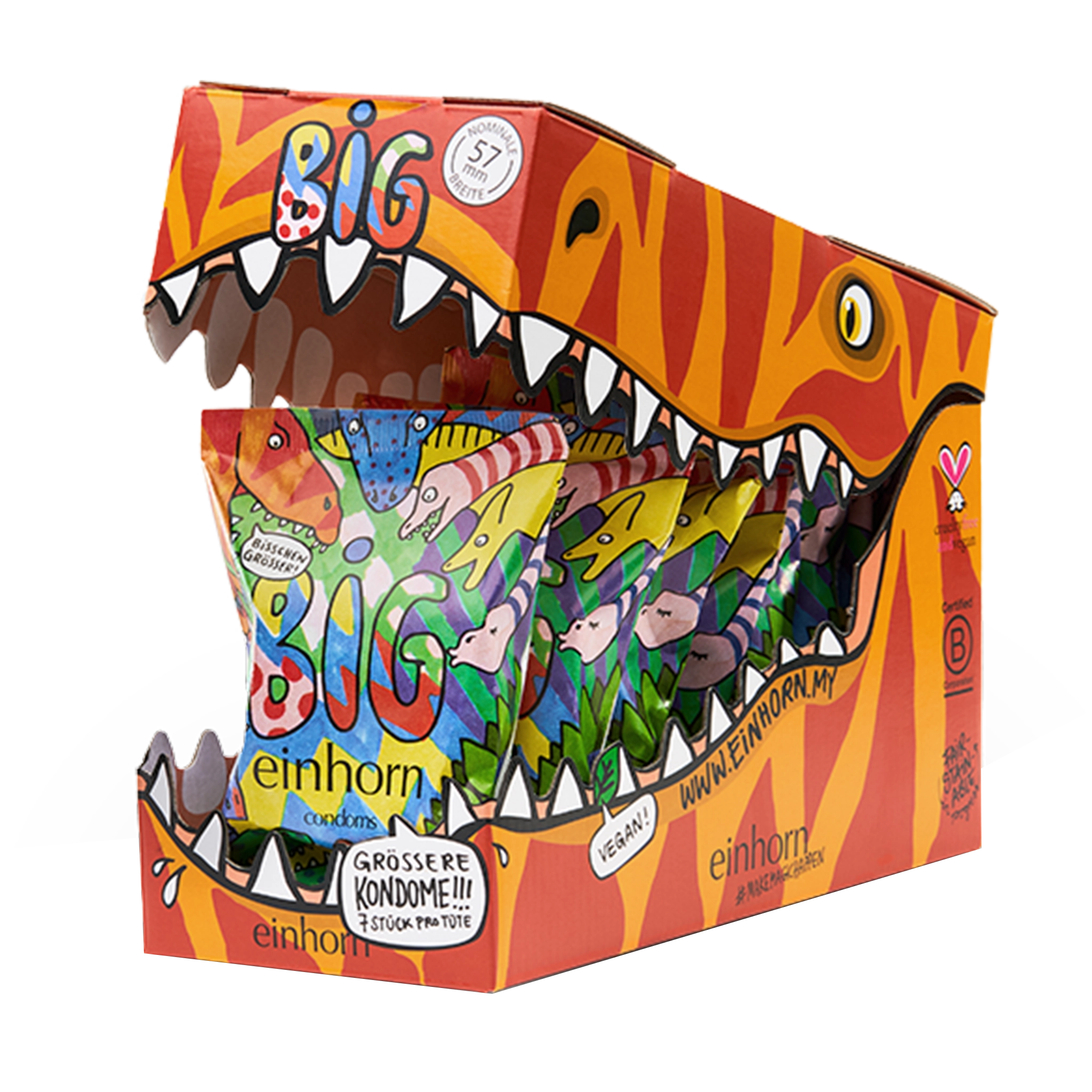 einhorn-big-nostalgie-dino-bundle-kondome-gro image 1
