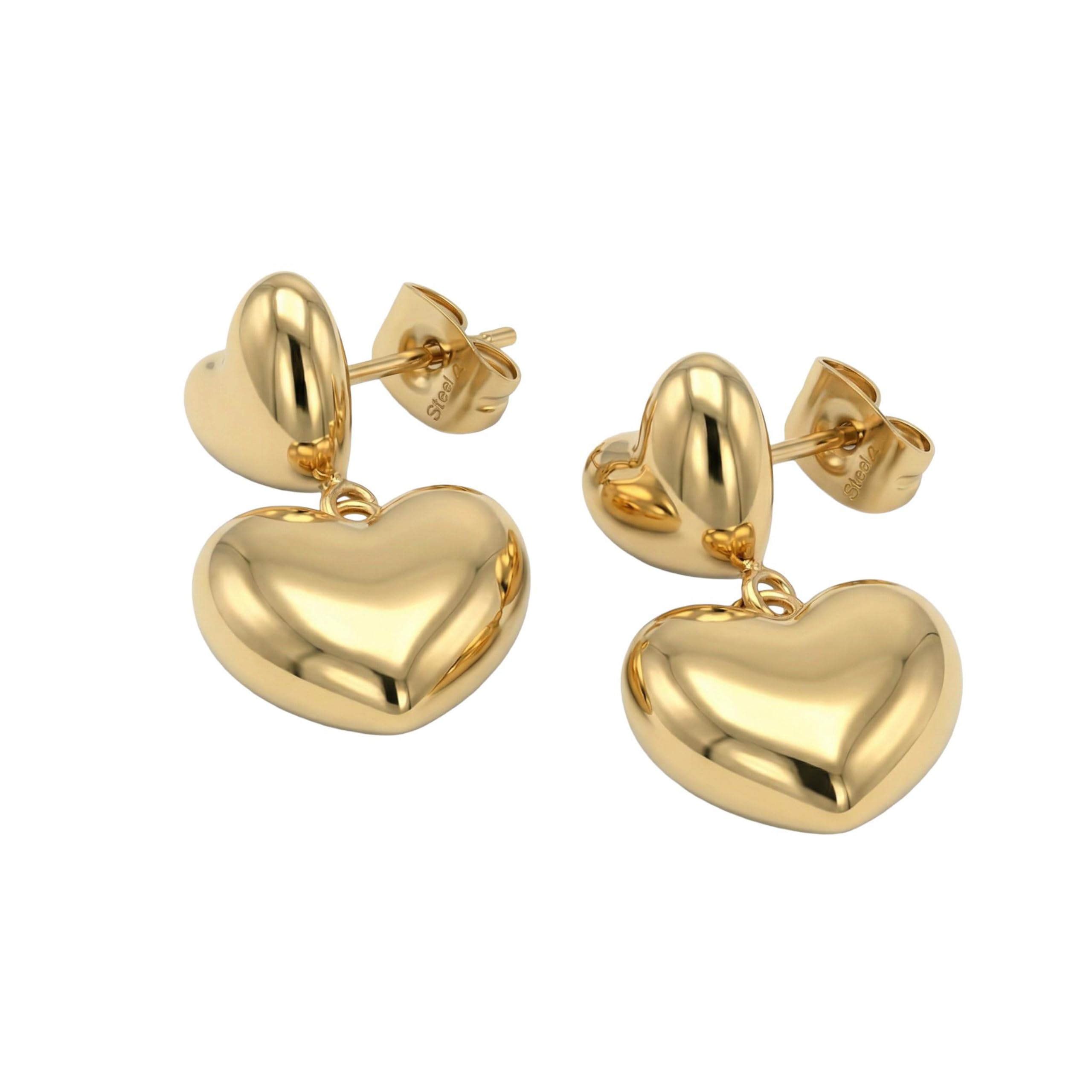amor-ohrschmuck-amr-e0045-herz-ohrh-nger-vergoldet image 4
