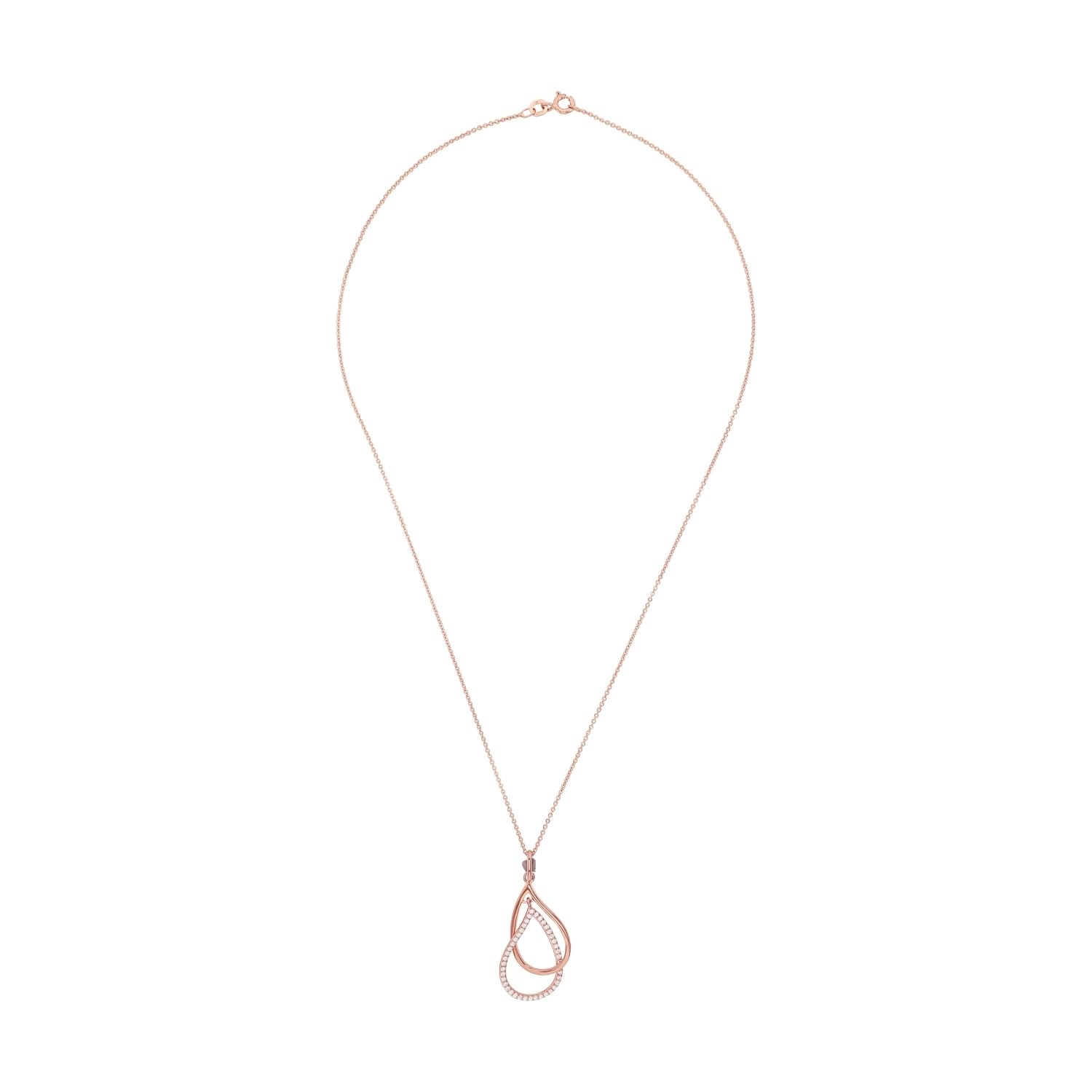 amor-halsschmuck-9158355-kette-tropfen-ros-45-cm-zirkonia image 4