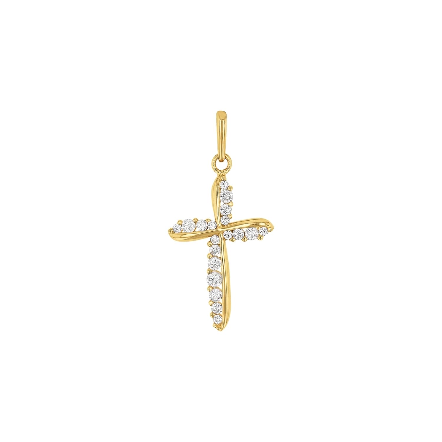amor-anh-nger-2020256-kreuz-gold-mit-zirkonia image 1