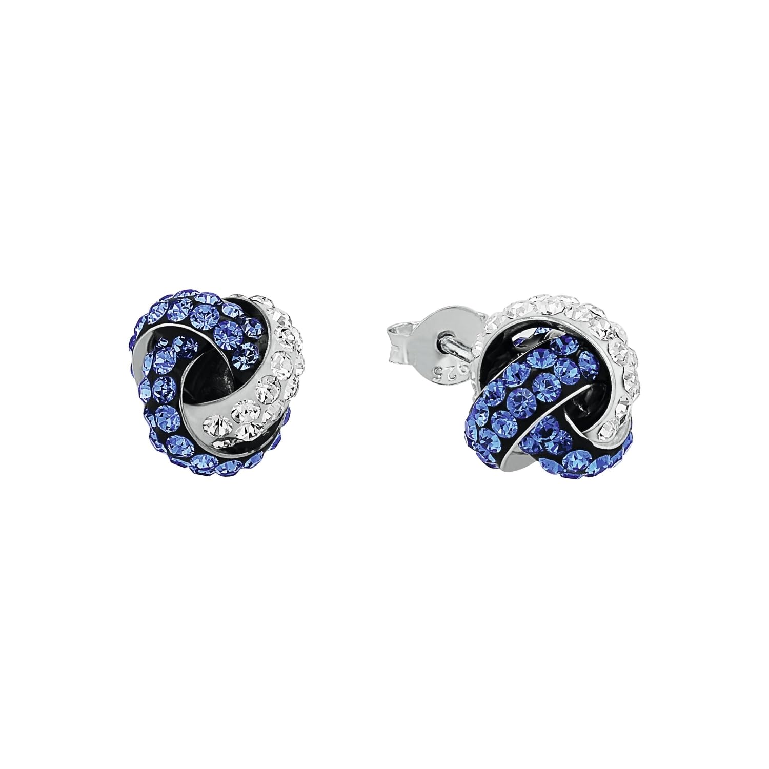 amor-ohrschmuck-knoten-ohrstecker-925-silber-blue-zircon image 7