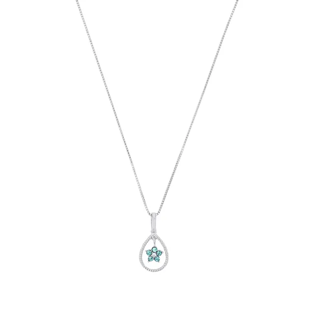 amor-2016436-kette-anh-nger-925-silber-blume-t-rkis-42-cm image 1