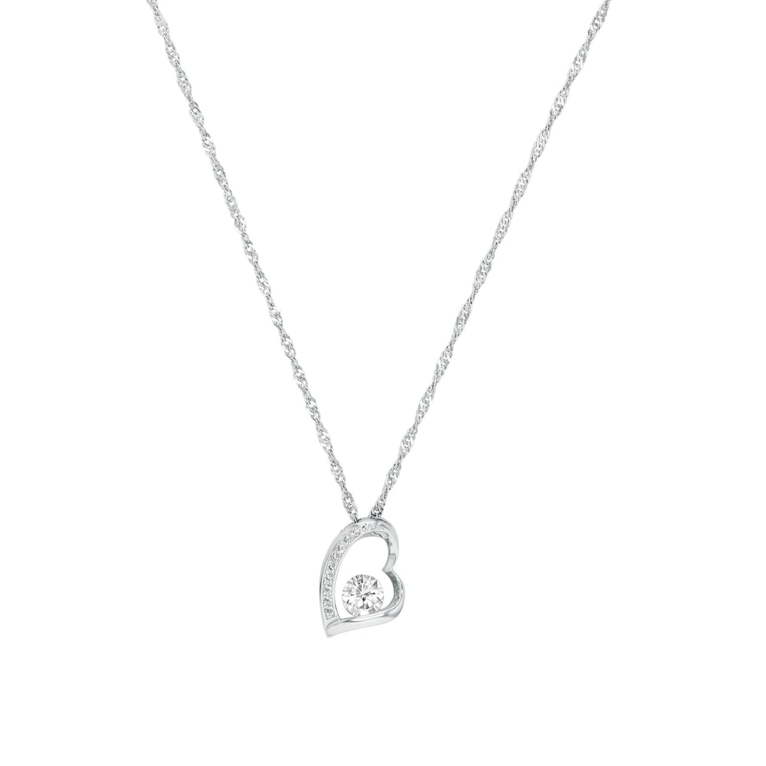 amor-herz-kette-925-silber-damen-halsschmuck-zirkonia-geschenkbox image 1