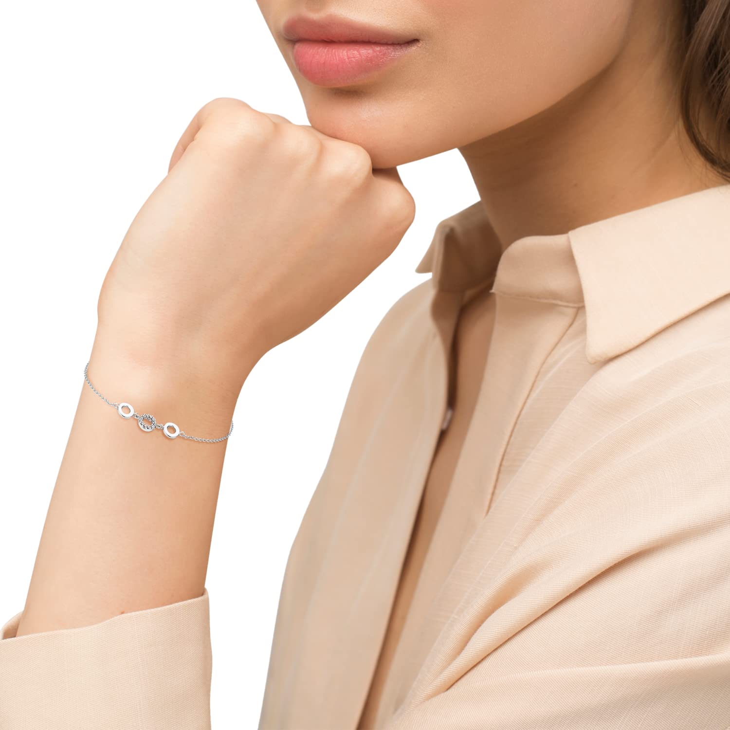 amor-armschmuck-armband-silber-17-1-1-cm-zirkonia image 2