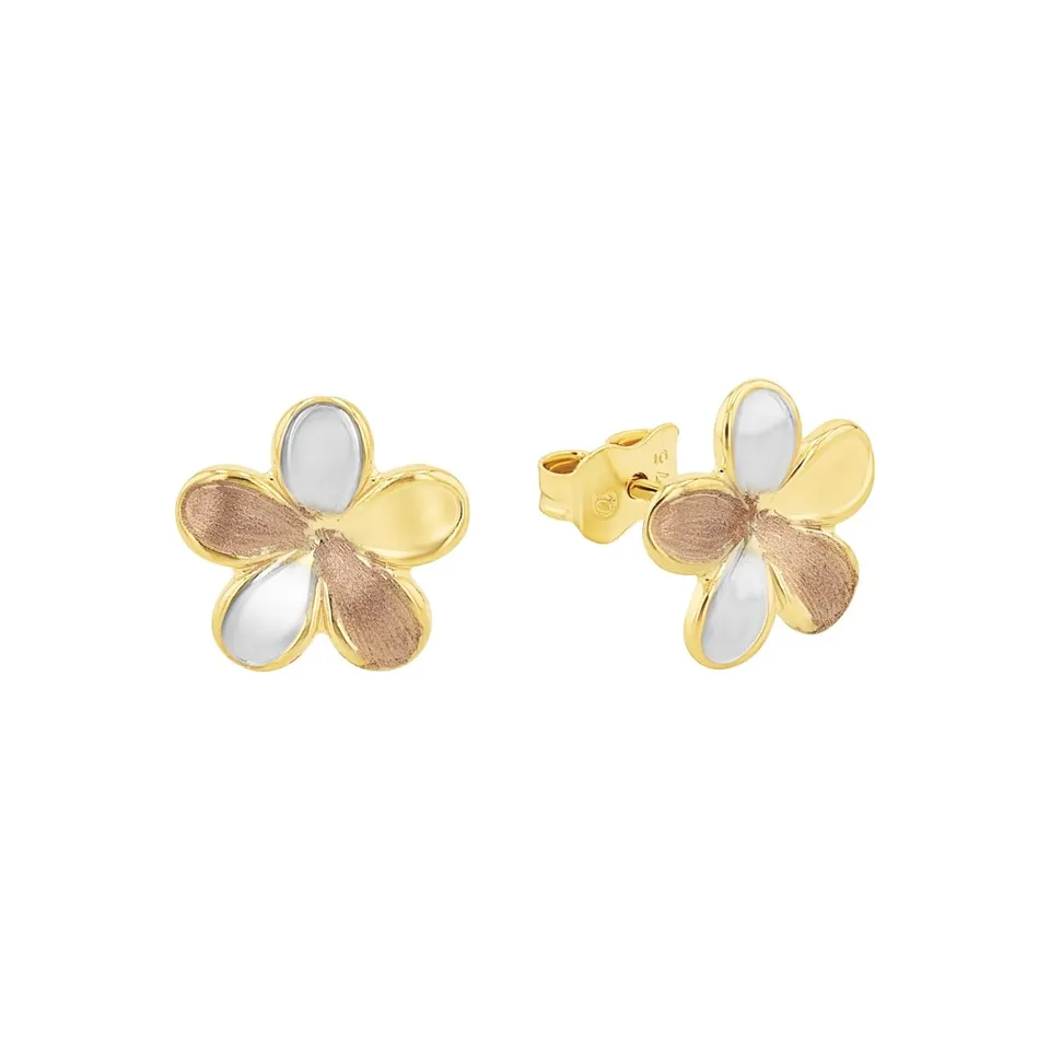 amor-ohrschmuck-ohrstecker-2013382-tricolor-blume-0-8-cm image 1