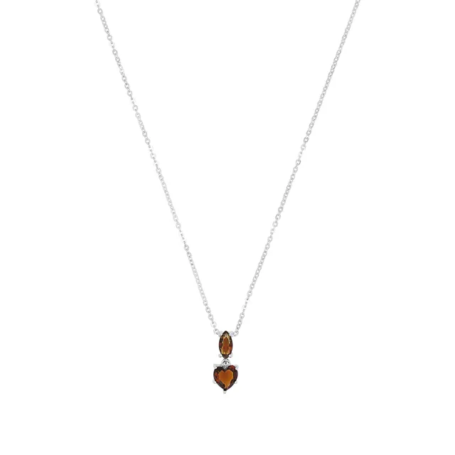 amor-kette-2100035-herz-silber-45-cm-glas-damen image 1