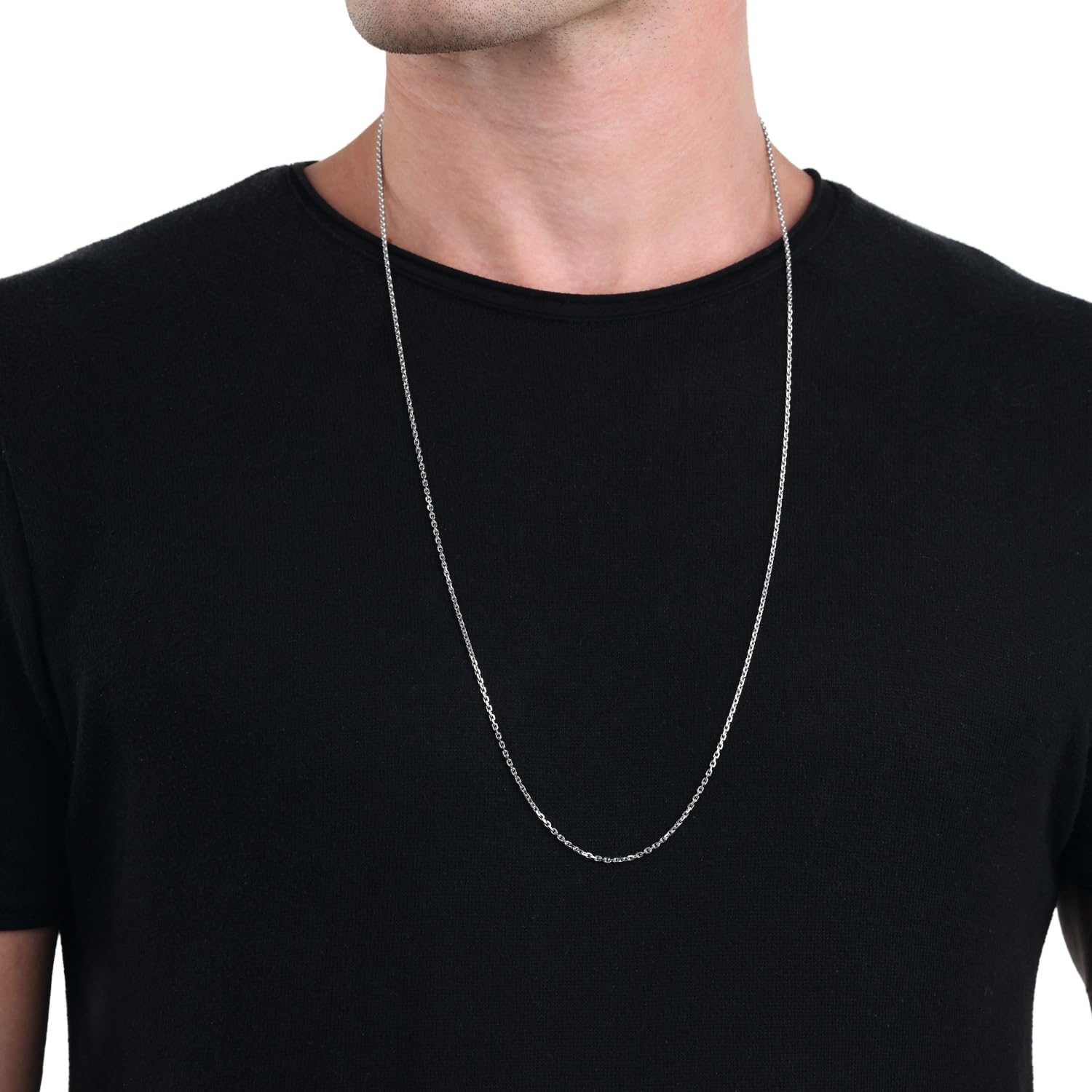 amor-halsschmuck-9208609-ankerkette-80-cm-silber-2-mm image 5