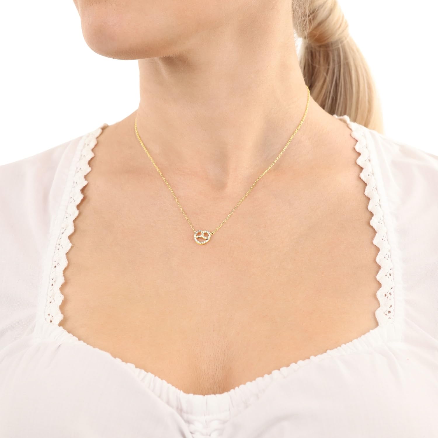 amor-halsschmuck-2039235-kette-silber-brezel-40-5-cm image 2