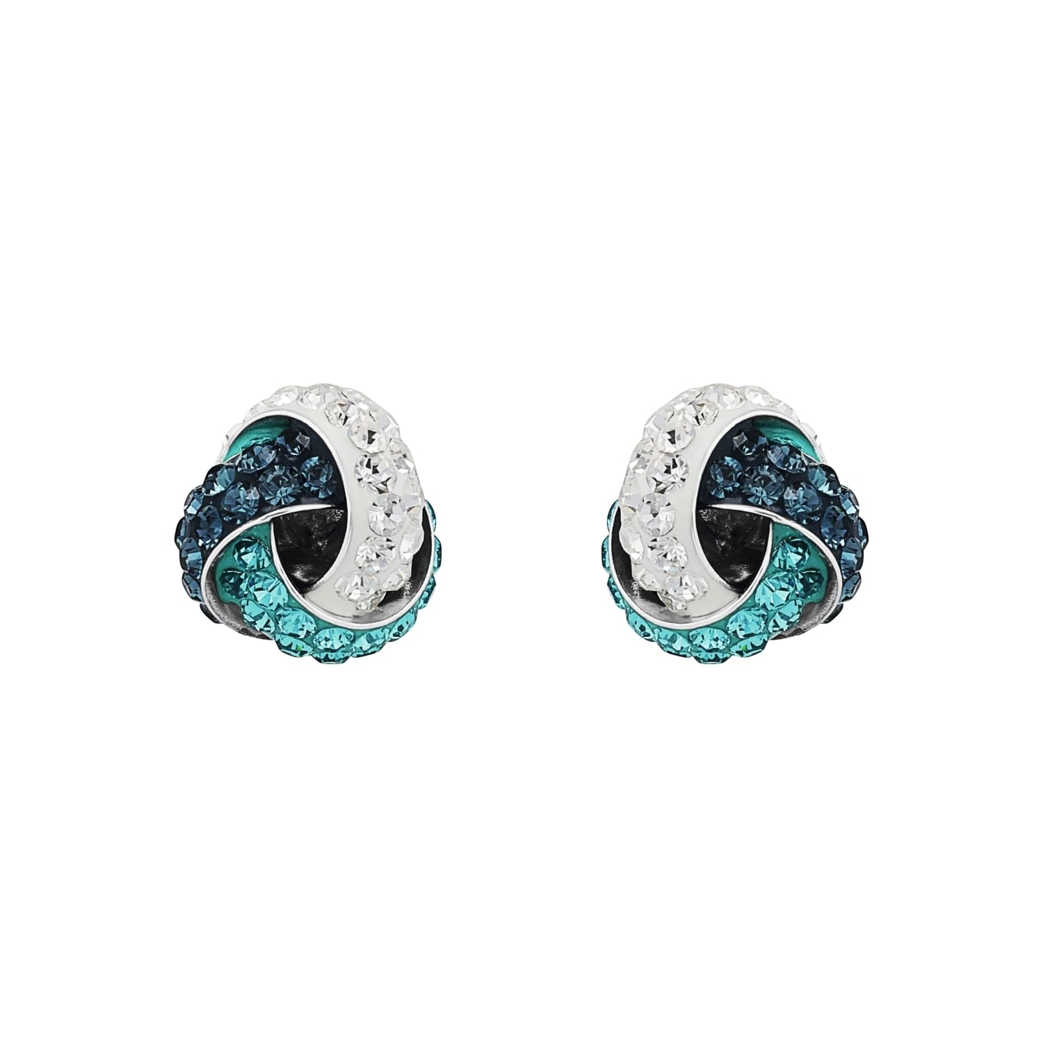 amor-ohrschmuck-knoten-ohrstecker-925-silber-blue-zircon image 2