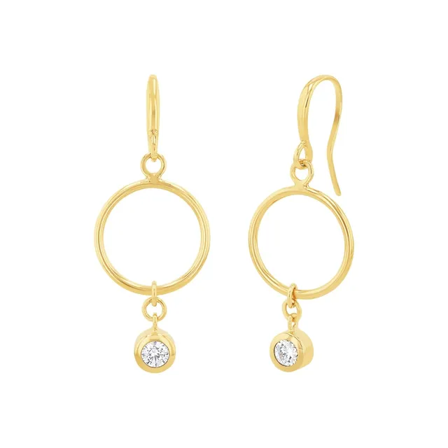 amor-ohrschmuck-2026236-ohrh-nger-gold-4-2-cm-zirkonia image 1