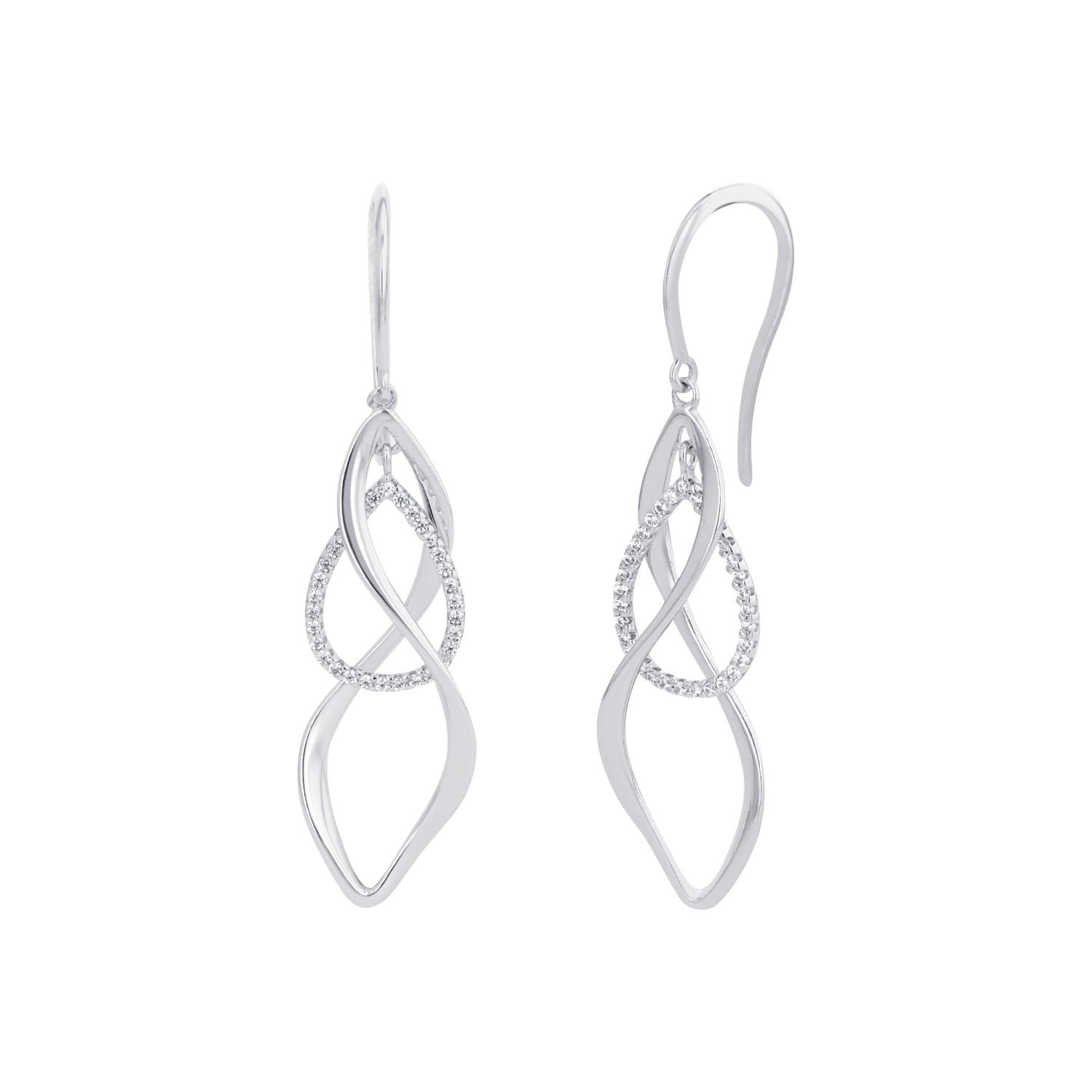 amor-ohrschmuck-ohrh-nger-2026208-silber-zirkonia-3-5-cm image 1