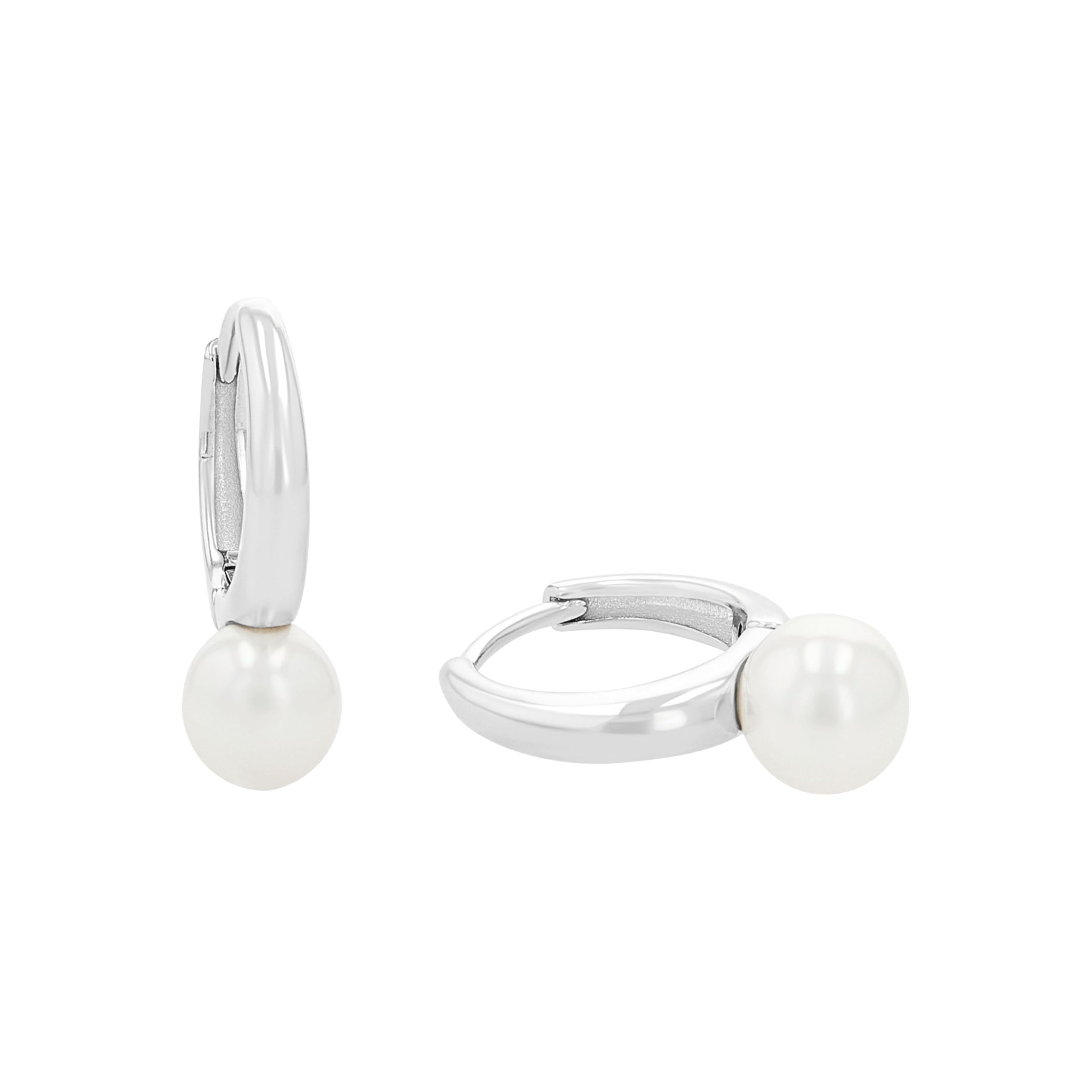 amor-ohrschmuck-2100165-creolen-silber-mit-perle-18mm image 1