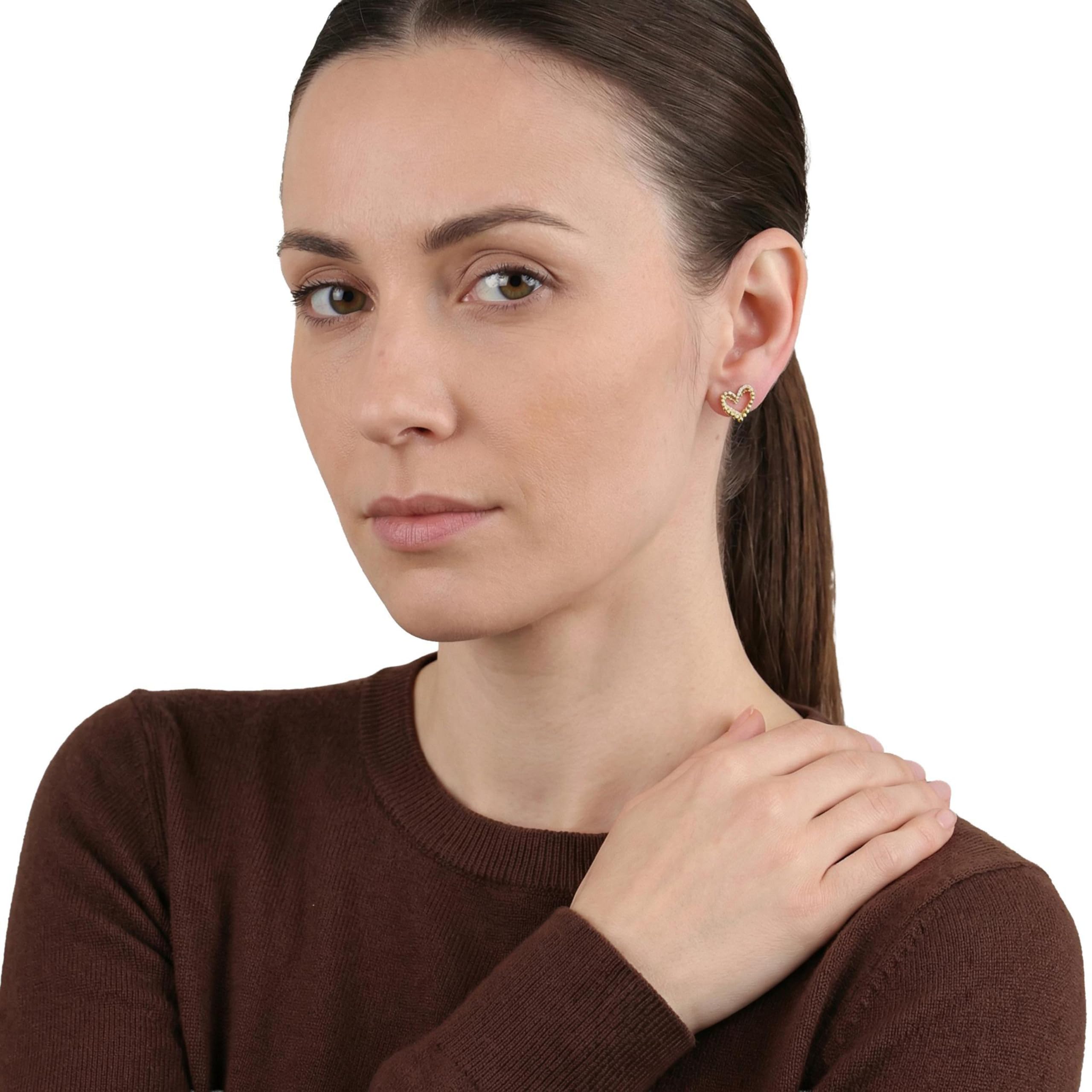 amor-ohrschmuck-amr-e0043-ohrstecker-herz-gold-mit-zirkonia image 3