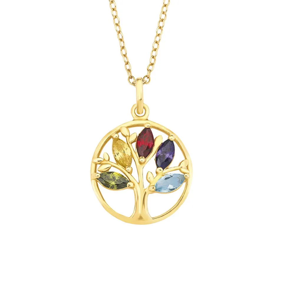 amor-halsschmuck-2022096-kette-lebensbaum-multicolor-45-cm image 1