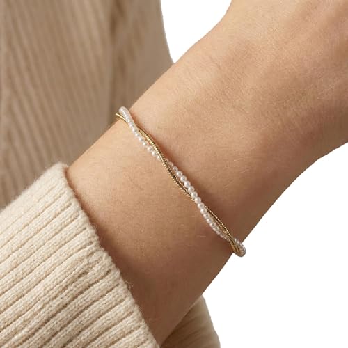 amor-amr-b0015-armband-edelstahl-gold-perlen image 7