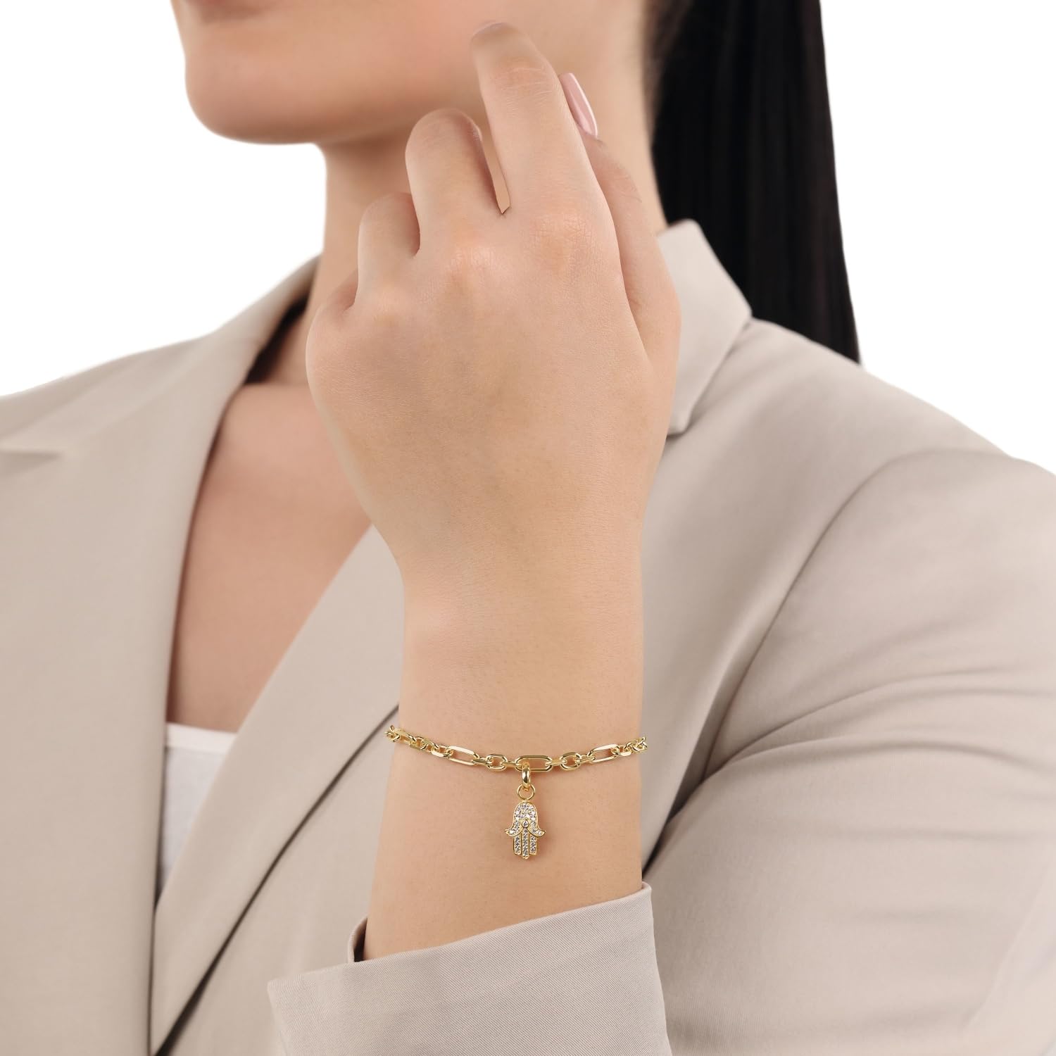 amor-charms-2038472-charm-hamsa-hand-silber-zirkonia-wei image 2