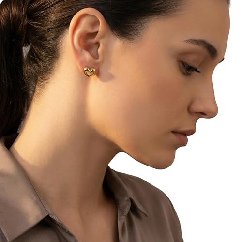 amor-ohrschmuck-amr-e0044-herz-ohrstecker-vergoldet image 7