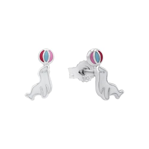 amor-2027036-ohrstecker-925-silber-rosa-robbe-1-cm-kinder image 7